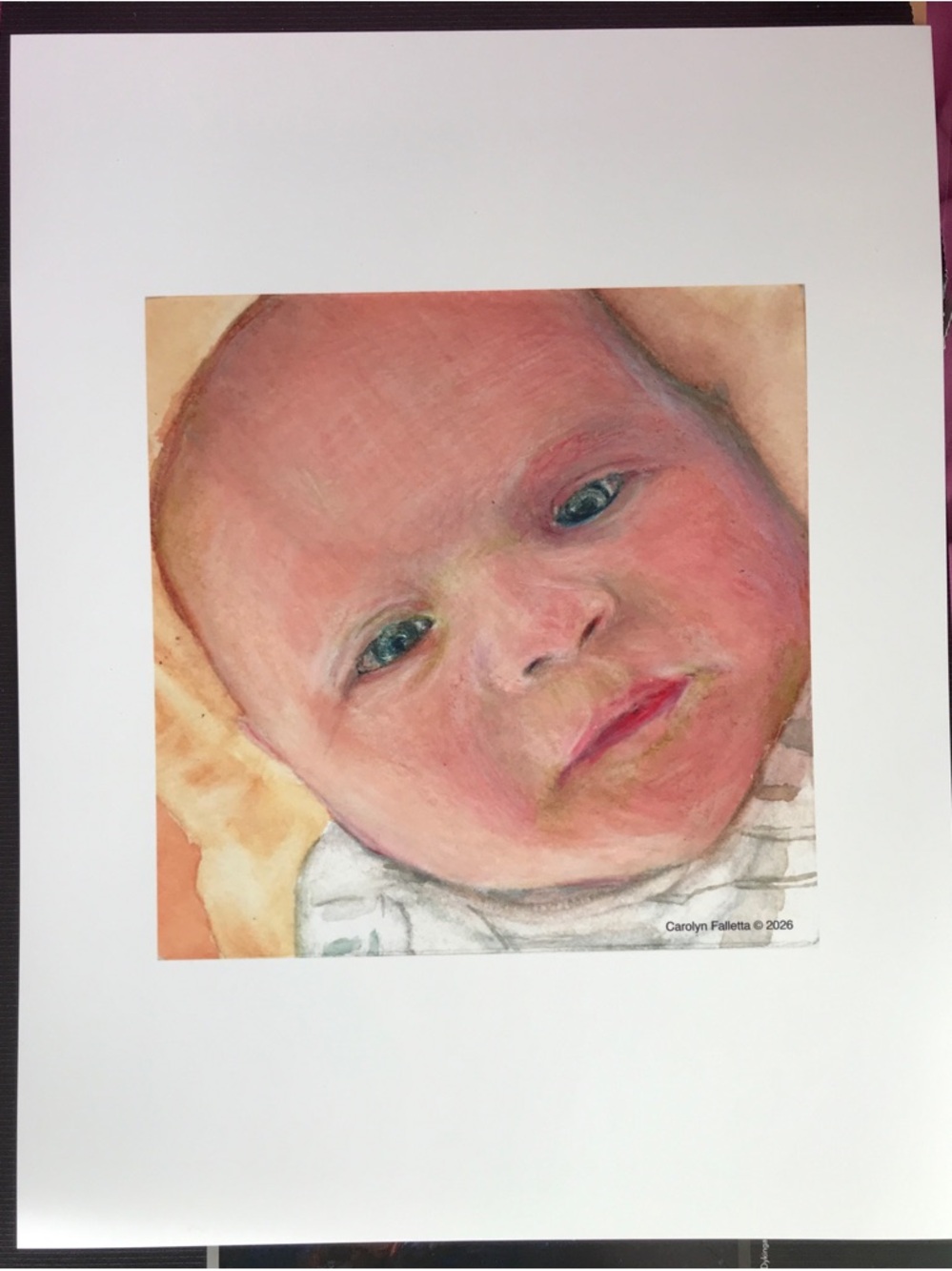 Carolyn Falletta Baby Portrait Print